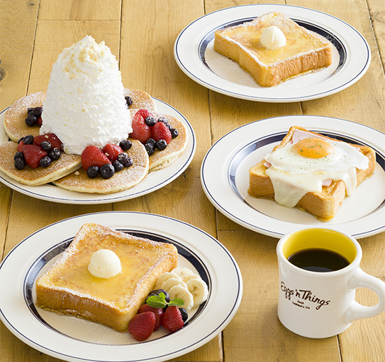 自家製ふわとろフレンチトーストが新しく仲間入り～ Eggs 'n Things