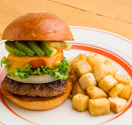 アボカドチーズバーガー